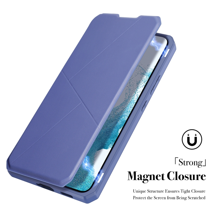 For Samsung Galaxy S22 5G DUX DUCIS Skin X Series Horizontal Flip Leather Phone Case(Blue) For Samsung Galaxy S22 5G DUX DUCIS Skin X Series Horizontal Flip Leather Phone Case(Blue)