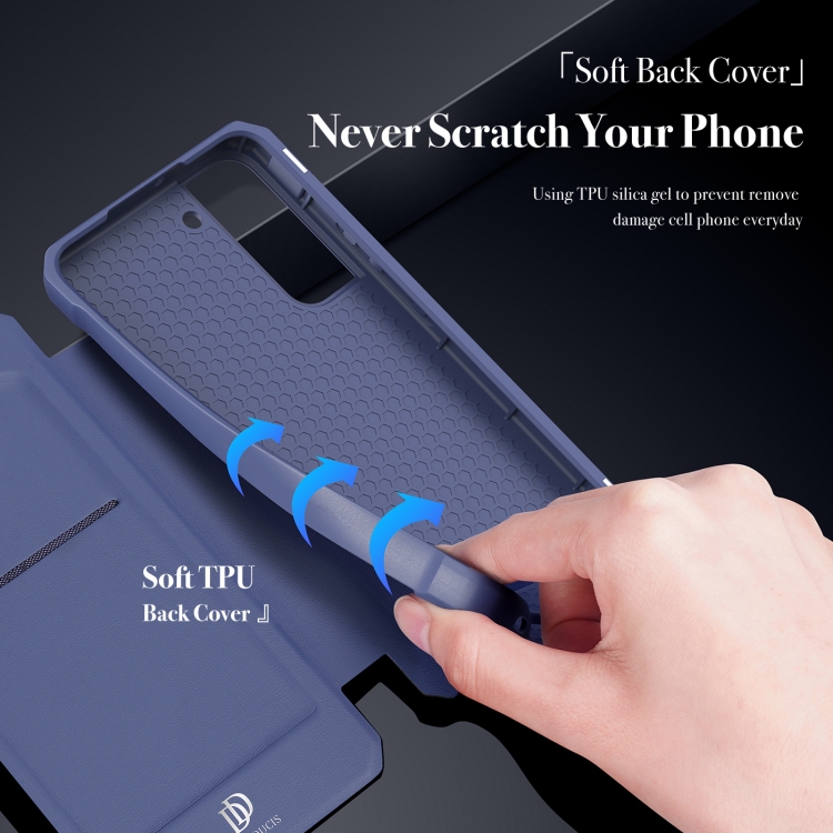For Samsung Galaxy S22 5G DUX DUCIS Skin X Series Horizontal Flip Leather Phone Case(Blue) For Samsung Galaxy S22 5G DUX DUCIS Skin X Series Horizontal Flip Leather Phone Case(Blue)