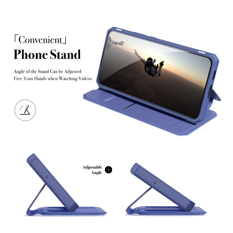 For Samsung Galaxy S22 5G DUX DUCIS Skin X Series Horizontal Flip Leather Phone Case(Blue) For Samsung Galaxy S22 5G DUX DUCIS Skin X Series Horizontal Flip Leather Phone Case(Blue)