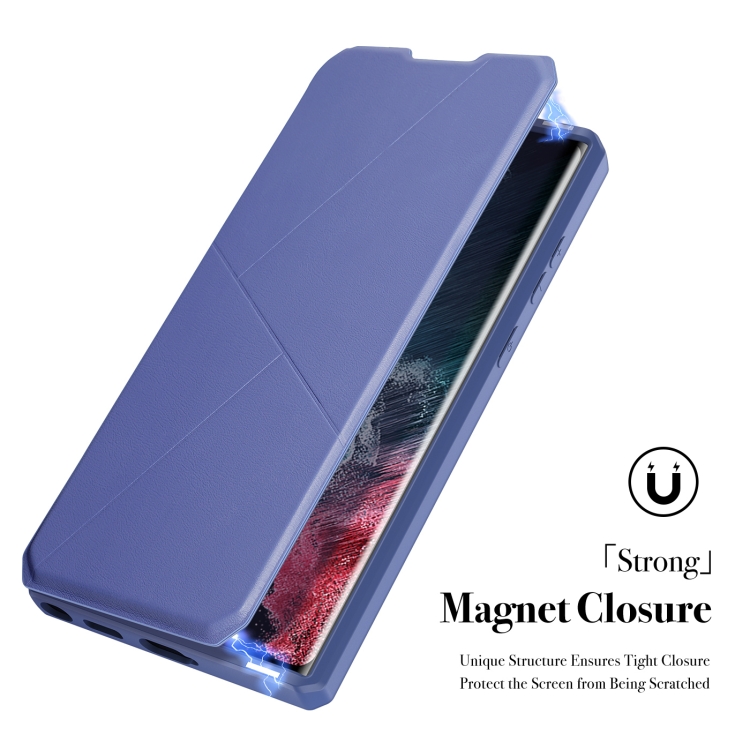 For Samsung Galaxy S22 Ultra 5G DUX DUCIS Skin X Series Horizontal Flip Leather Phone Case(Blue) For Samsung Galaxy S22 Ultra 5G DUX DUCIS Skin X Series Horizontal Flip Leather Phone Case(Blue)