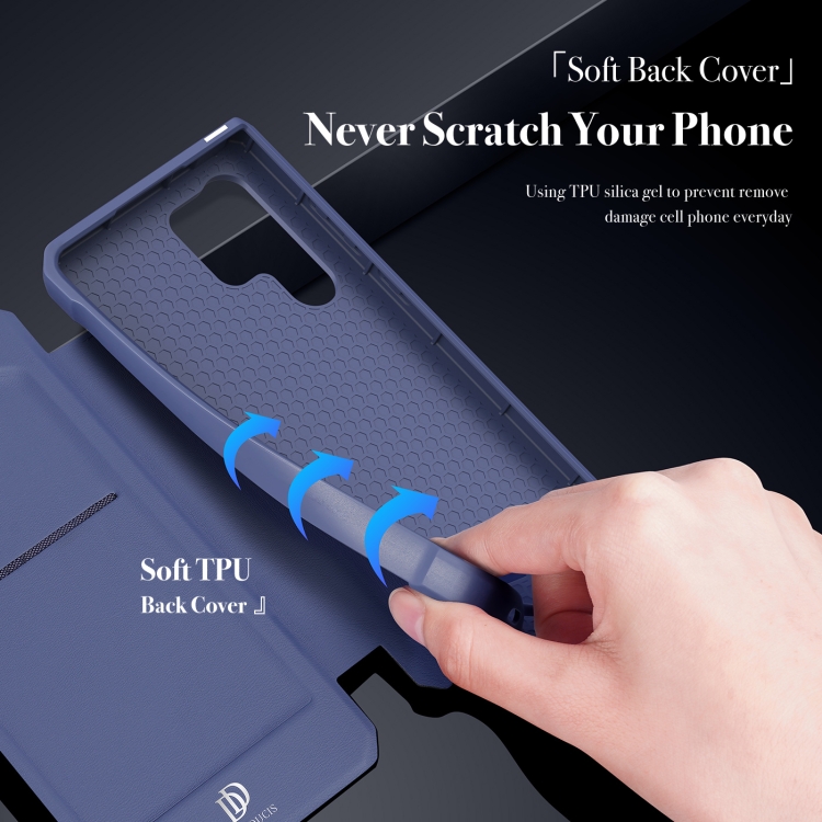 For Samsung Galaxy S22 Ultra 5G DUX DUCIS Skin X Series Horizontal Flip Leather Phone Case(Blue) For Samsung Galaxy S22 Ultra 5G DUX DUCIS Skin X Series Horizontal Flip Leather Phone Case(Blue)