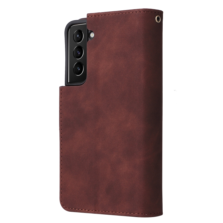 For Samsung Galaxy S22 5G Multifunctional Phone Leather Case with Card Slot & Holder & Zipper Wallet & Photo Frame(Coffee) For Samsung Galaxy S22 5G Multifunctional Phone Leather Case with Card Slot & Holder & Zipper Wallet & Photo Frame(Coffee)
