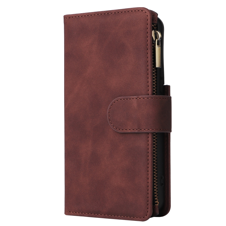 For Samsung Galaxy S22 5G Multifunctional Phone Leather Case with Card Slot & Holder & Zipper Wallet & Photo Frame(Coffee) For Samsung Galaxy S22 5G Multifunctional Phone Leather Case with Card Slot & Holder & Zipper Wallet & Photo Frame(Coffee)