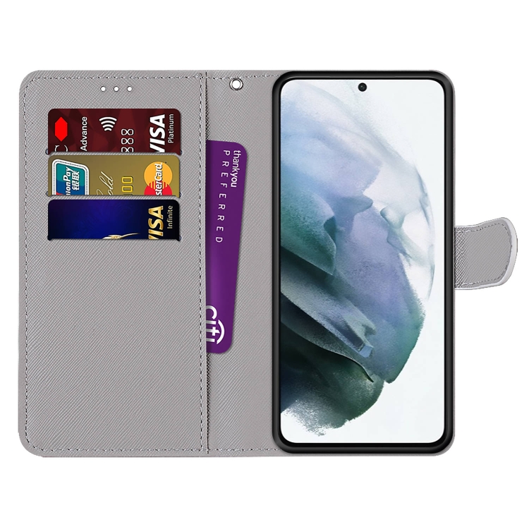For Samsung Galaxy S22 5G Coloured Drawing Cross Texture Horizontal Flip PU Phone Leather Case with Holder & Card Slots & Wallet & Lanyard(Colorful Layer(Leather Shoes Cat) For Samsung Galaxy S22 5G Coloured Drawing Cross Texture Horizontal Flip PU Phone Leather Case with Holder & Card Slots & Wallet & Lanyard(Colorful Layer(Leather Shoes Cat)