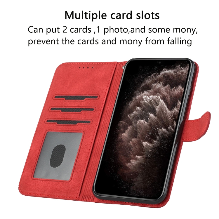 For Samsung Galaxy S22+ 5G Cubic Skin Feel Flip Leather Phone Case(Red) For Samsung Galaxy S22+ 5G Cubic Skin Feel Flip Leather Phone Case(Red)