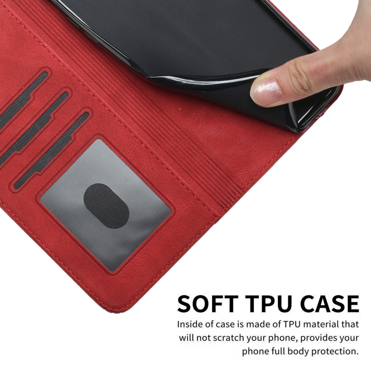 For Samsung Galaxy S22+ 5G Cubic Skin Feel Flip Leather Phone Case(Red) For Samsung Galaxy S22+ 5G Cubic Skin Feel Flip Leather Phone Case(Red)