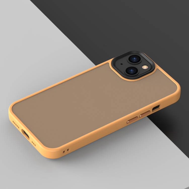 For iPhone 13 mini Translucent Frosted Shockproof Phone Case (Brass) For iPhone 13 mini Translucent Frosted Shockproof Phone Case (Brass)