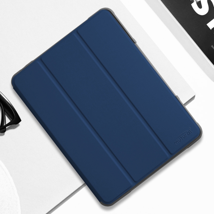 For iPad Pro 10.5 Mutural Horizontal Flip PC + TPU + PU Leather Case with Holder & Pen Slot(Blue) For iPad Pro 10.5 Mutural Horizontal Flip PC + TPU + PU Leather Case with Holder & Pen Slot(Blue)