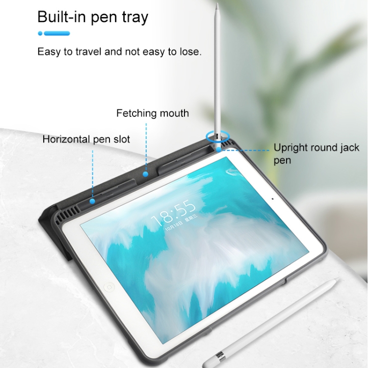 For iPad Pro 10.5 Mutural Horizontal Flip PC + TPU + PU Leather Case with Holder & Pen Slot(Blue) For iPad Pro 10.5 Mutural Horizontal Flip PC + TPU + PU Leather Case with Holder & Pen Slot(Blue)