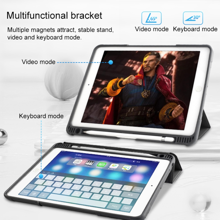For iPad Pro 10.5 Mutural Horizontal Flip PC + TPU + PU Leather Case with Holder & Pen Slot(Blue) For iPad Pro 10.5 Mutural Horizontal Flip PC + TPU + PU Leather Case with Holder & Pen Slot(Blue)