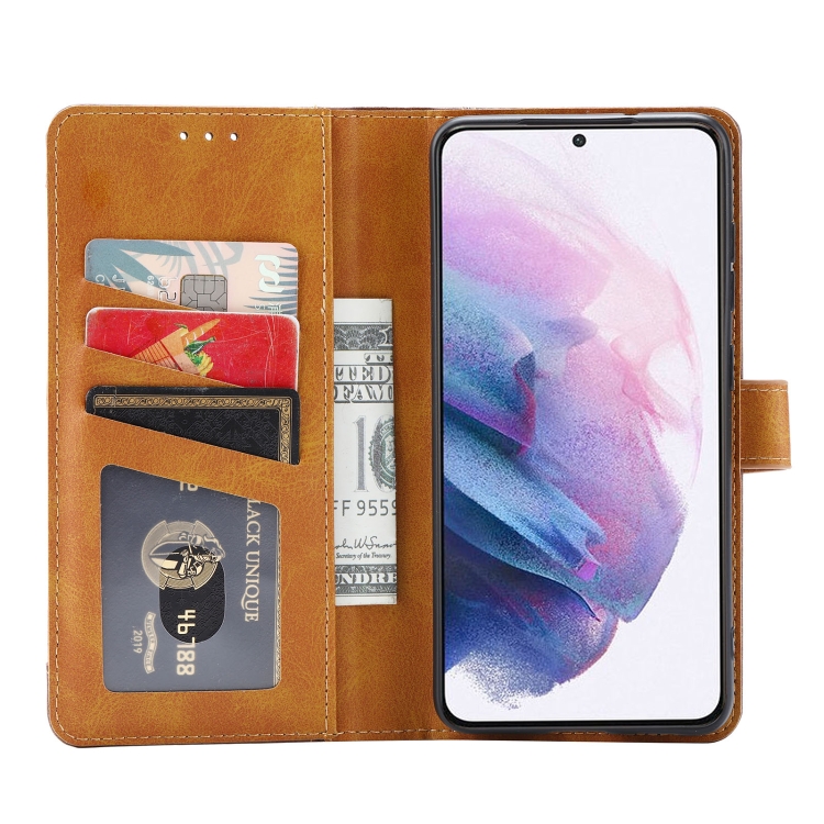 For Samsung Galaxy S22 5G Calf Texture Double Fold Leather Phone Case(Green) For Samsung Galaxy S22 5G Calf Texture Double Fold Leather Phone Case(Green)