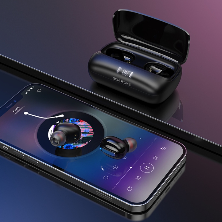 Borofone BE55 Perfect Wireless Bluetooth Earphone(Black) Borofone BE55 Perfect Wireless Bluetooth Earphone(Black)