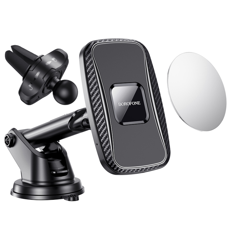 Borofone BH35 Car Magnetic Wireless Charging Holder(Black) Borofone BH35 Car Magnetic Wireless Charging Holder(Black)