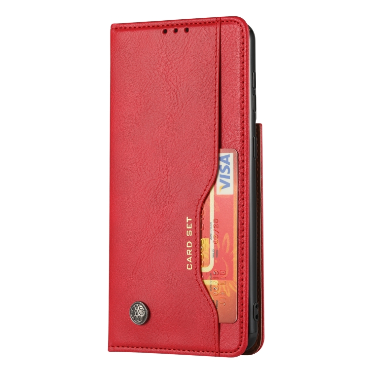 For Samsung Galaxy S22 5G Knead Skin Texture Leather Phone Case(Red) For Samsung Galaxy S22 5G Knead Skin Texture Leather Phone Case(Red)