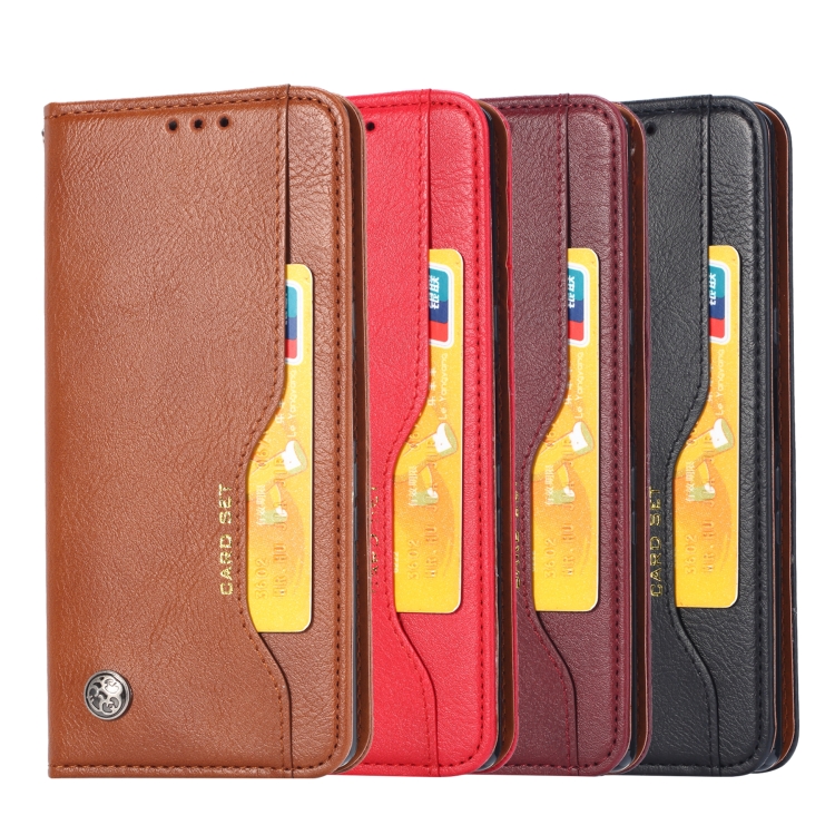 For Samsung Galaxy S22 5G Knead Skin Texture Leather Phone Case(Red) For Samsung Galaxy S22 5G Knead Skin Texture Leather Phone Case(Red)