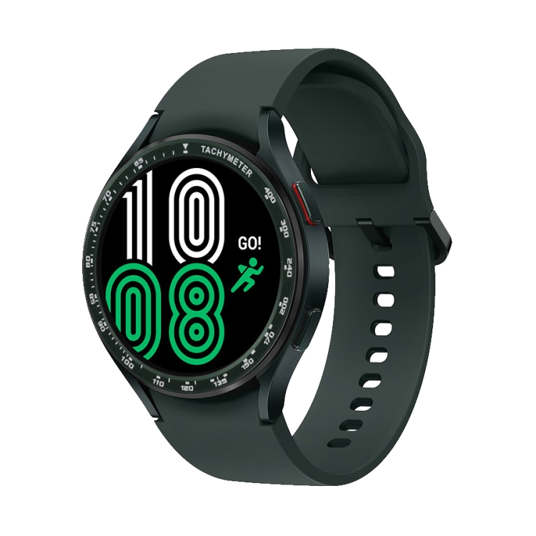 For Samsung Galaxy Watch4 44mm Smart Watch Steel Bezel Ring(Green)