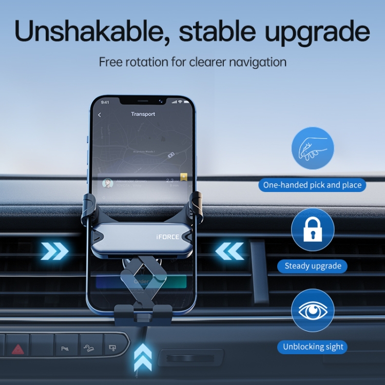 HAMTOD iFORCE G1 Gravity Car Air Outlet Bracket for 4.7-7 inch Mobile Phones HAMTOD iFORCE G1 Gravity Car Air Outlet Bracket for 4.7-7 inch Mobile Phones