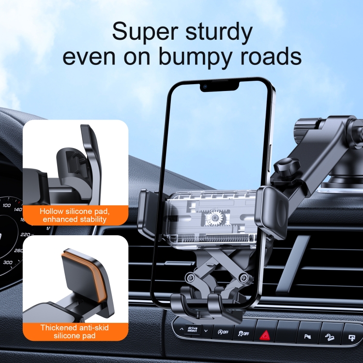 JOYROOM JR-ZS283 Dash Board Car Phone Holder(Black) - 5