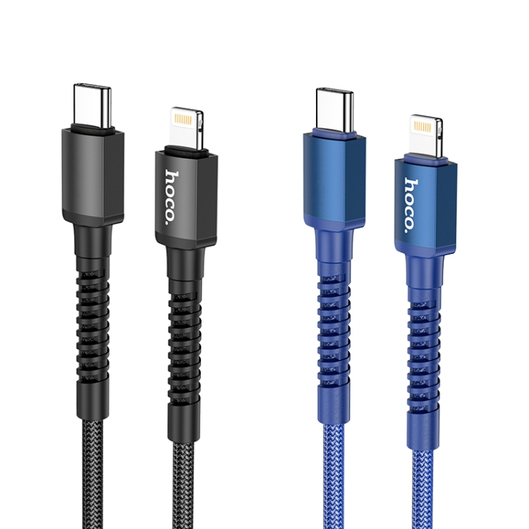 hoco X71 Especial PD 20W 3A USB-C / Type-C to 8 Pin Charging Data Cable for iPhone, iPad(Black) hoco X71 Especial PD 20W 3A USB-C / Type-C to 8 Pin Charging Data Cable for iPhone, iPad(Black)