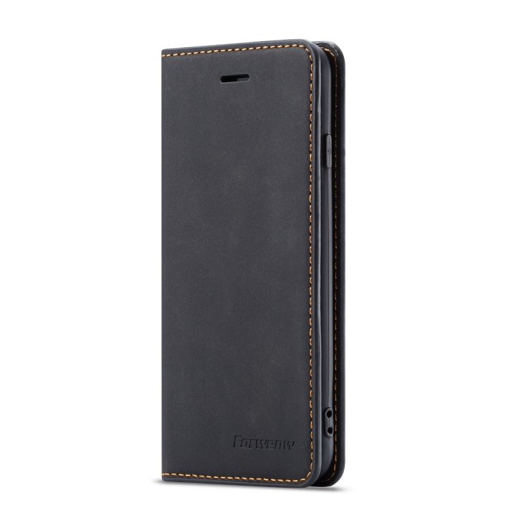For iPhone SE 2022 / SE 2020 / 8 / 7 Forwenw Dream Series Oil Edge Strong Magnetism Horizontal Flip Leather Case with Holder & Card Slots & Wallet & Photo Frame(Black)