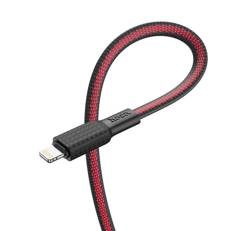 hoco X69 8 Pin Jaeger PD Charging Data Cable, Length: 1m(Black Red) hoco X69 8 Pin Jaeger PD Charging Data Cable, Length: 1m(Black Red)