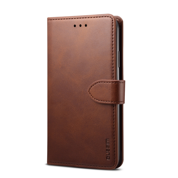 For iPhone 11 GUSSIM Magnetic Horizontal Flip Leather Case with Holder & Card Slots & & Wallet(Brown) For iPhone 11 GUSSIM Magnetic Horizontal Flip Leather Case with Holder & Card Slots & & Wallet(Brown)