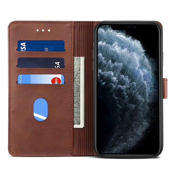 For iPhone 11 GUSSIM Magnetic Horizontal Flip Leather Case with Holder & Card Slots & & Wallet(Brown) For iPhone 11 GUSSIM Magnetic Horizontal Flip Leather Case with Holder & Card Slots & & Wallet(Brown)