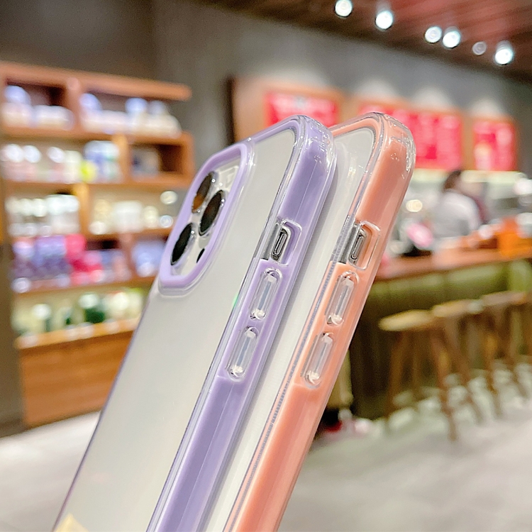 For iPhone 13 mini 3 In 1 PC + TPU Transparent Phone Case (Pink) For iPhone 13 mini 3 In 1 PC + TPU Transparent Phone Case (Pink)