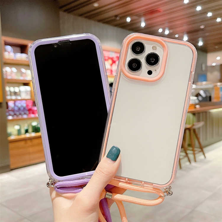 For iPhone 13 3 In 1 PC + TPU Transparent Phone Case(White) For iPhone 13 3 In 1 PC + TPU Transparent Phone Case(White)