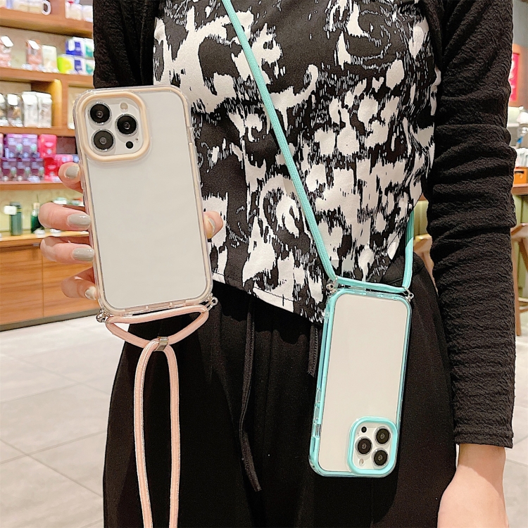 For iPhone 13 3 In 1 PC + TPU Transparent Phone Case(White) For iPhone 13 3 In 1 PC + TPU Transparent Phone Case(White)