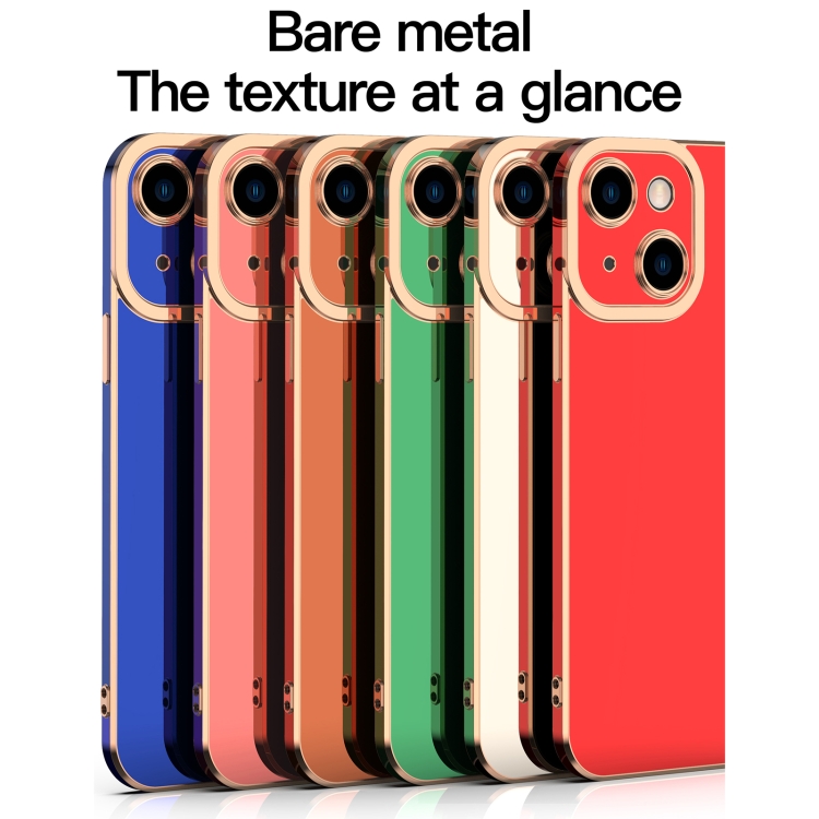 For iPhone 13 Pro Max 6D Electroplated TPU Phone Case (Blue) For iPhone 13 Pro Max 6D Electroplated TPU Phone Case (Blue)