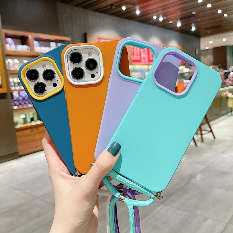 For iPhone 13 mini 3 In 1 PC + TPU Solid Color Phone Case (Blue) For iPhone 13 mini 3 In 1 PC + TPU Solid Color Phone Case (Blue)