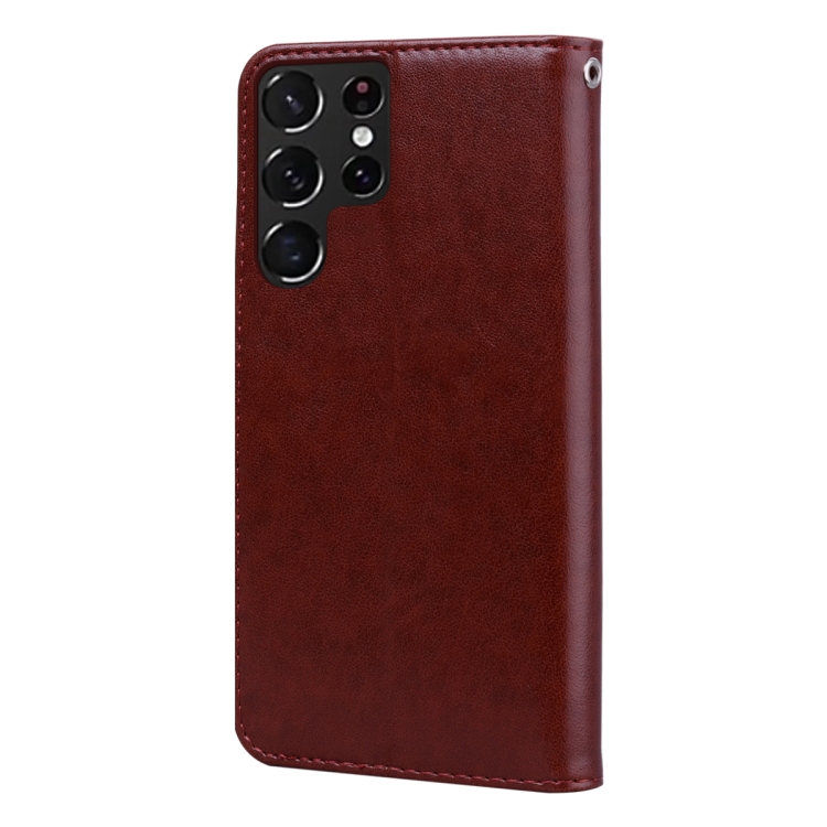 For Samsung Galaxy S22 Ultra 5G Rose Embossed Leather Phone Case(Brown) For Samsung Galaxy S22 Ultra 5G Rose Embossed Leather Phone Case(Brown)