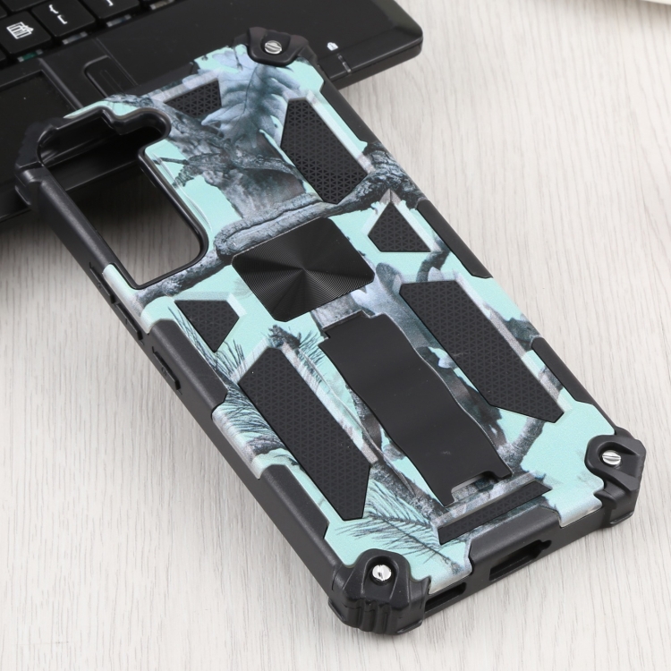 For Samsung Galaxy S22 5G Camouflage Armor Kickstand TPU + PC Magnetic Phone Case(Mint Green) For Samsung Galaxy S22 5G Camouflage Armor Kickstand TPU + PC Magnetic Phone Case(Mint Green)