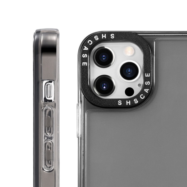 For iPhone 13 mini Black Lens Frame Transparent TPU Phone Case (Blue) For iPhone 13 mini Black Lens Frame Transparent TPU Phone Case (Blue)