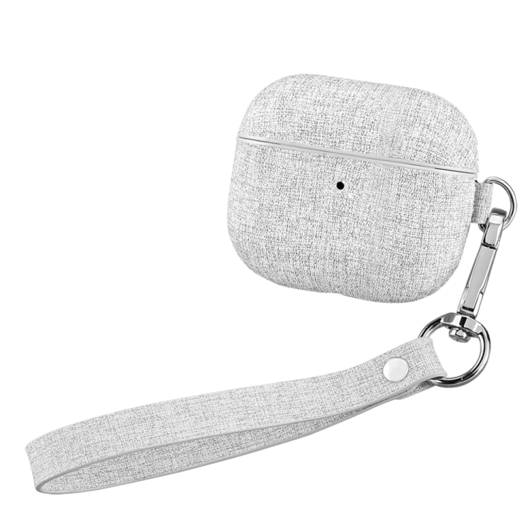 MOMAX FT9 Leather Earphone Protective Case with Hand Strap For AirPods 3(Light Grey) MOMAX FT9 Leather Earphone Protective Case with Hand Strap For AirPods 3(Light Grey)