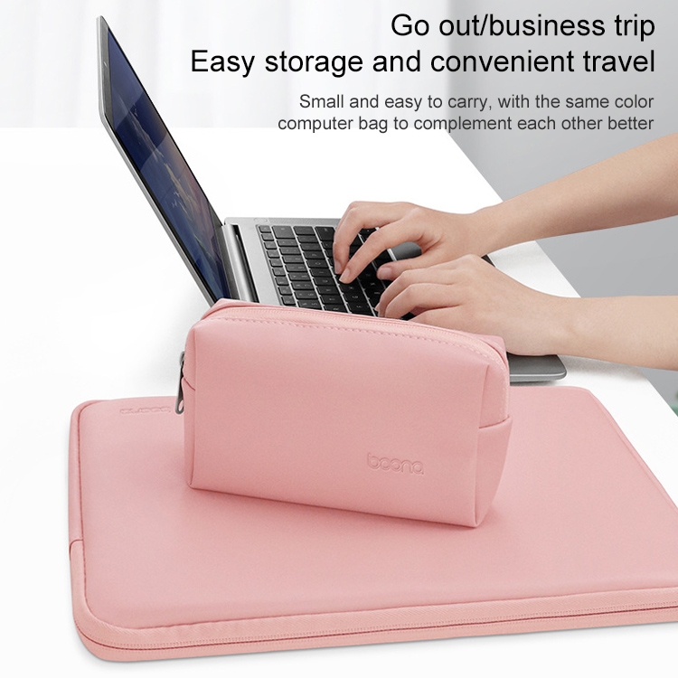 Baona XB-Q003 Power Storage Handbag PU Leather Digital Storage Bag(Pink) Baona XB-Q003 Power Storage Handbag PU Leather Digital Storage Bag(Pink)