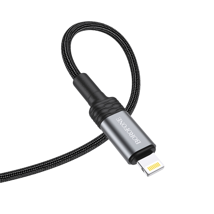 Borofone BU30 1.2m 2.4A USB to 8 Pin Smart Power-off Charging Data Cable(Red) Borofone BU30 1.2m 2.4A USB to 8 Pin Smart Power-off Charging Data Cable(Red)