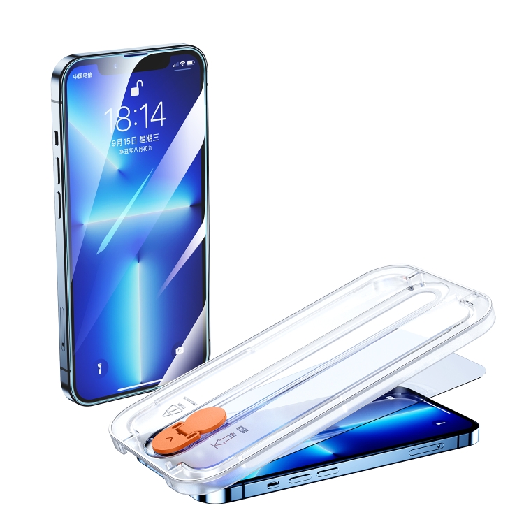 For iPhone 13 / 13 Pro JOYROOM JR-PF932 Tempered Glass Film + Film Sticking Tool Set(Transparent) For iPhone 13 / 13 Pro JOYROOM JR-PF932 Tempered Glass Film + Film Sticking Tool Set(Transparent)
