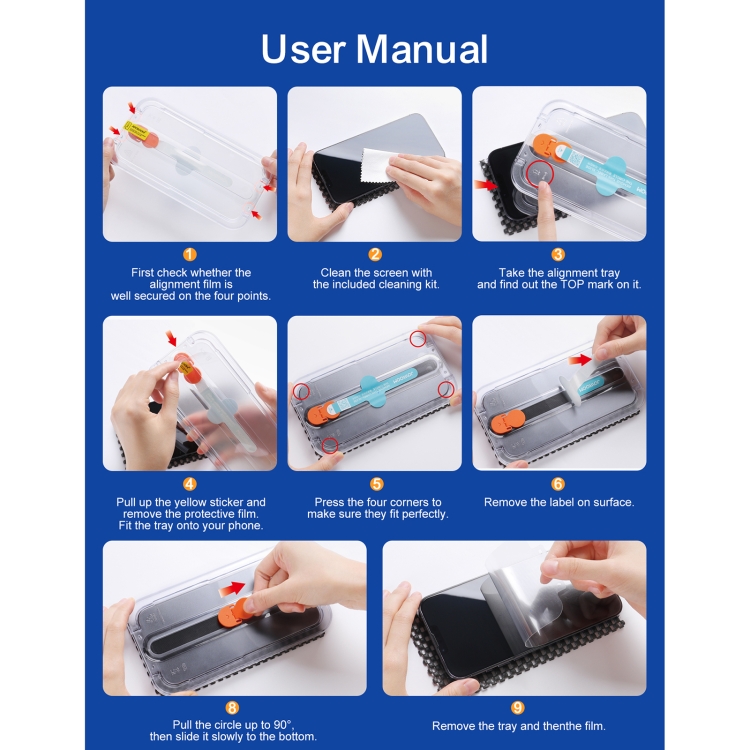 For iPhone 13 / 13 Pro JOYROOM JR-PF932 Tempered Glass Film + Film Sticking Tool Set(Transparent) For iPhone 13 / 13 Pro JOYROOM JR-PF932 Tempered Glass Film + Film Sticking Tool Set(Transparent)