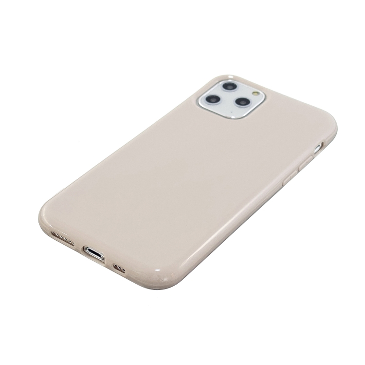 For iPhone 11 Pro 2.0mm Thick TPU Candy Color Protective Case(Khaki)