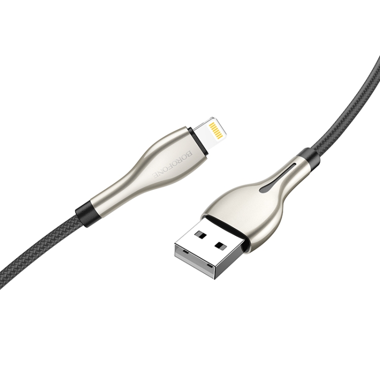 Borofone BU29 1.2m 2.4A USB to 8 Pin Exquisite Charging Data Cable(White) Borofone BU29 1.2m 2.4A USB to 8 Pin Exquisite Charging Data Cable(White)