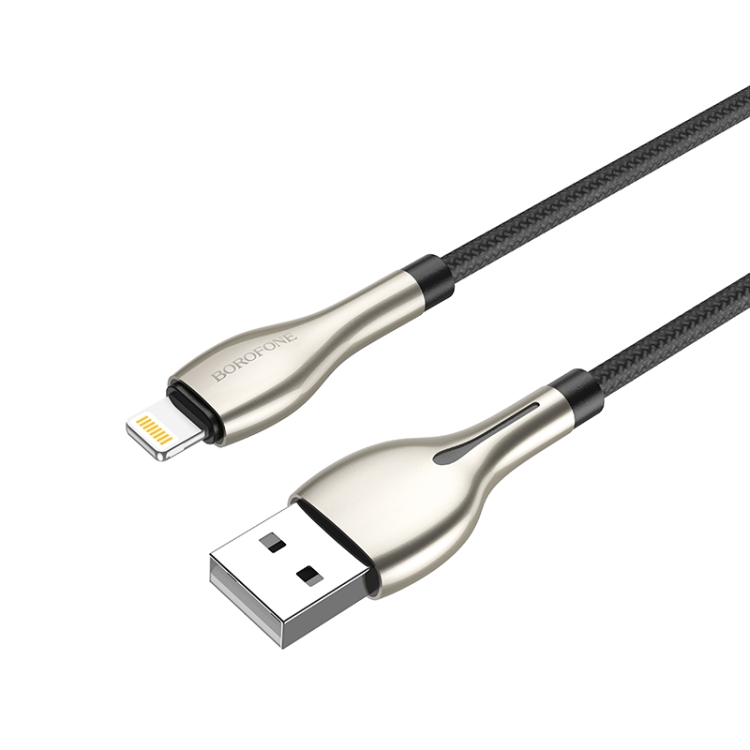 Borofone BU29 1.2m 2.4A USB to 8 Pin Exquisite Charging Data Cable(White) Borofone BU29 1.2m 2.4A USB to 8 Pin Exquisite Charging Data Cable(White)