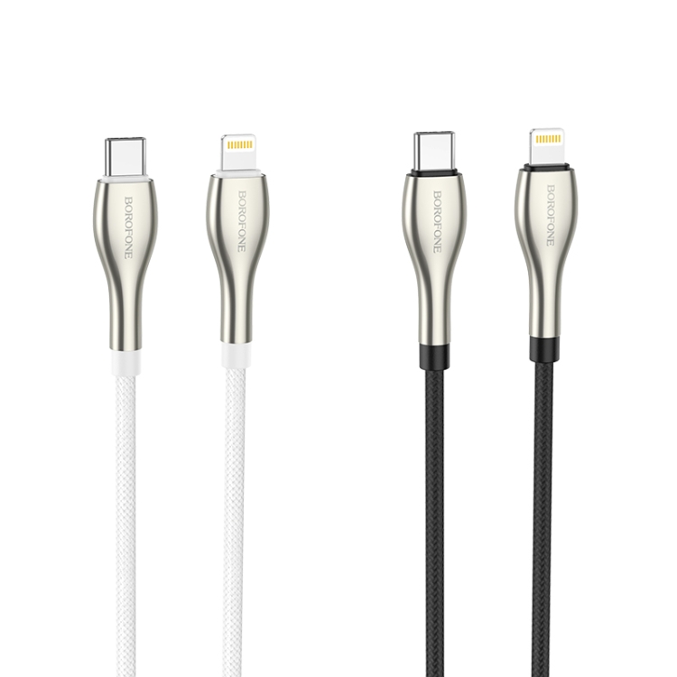 Borofone BU29 1.2m PD 20W Type-C to 8 Pin Exquisite Charging Data Cable(White) Borofone BU29 1.2m PD 20W Type-C to 8 Pin Exquisite Charging Data Cable(White)