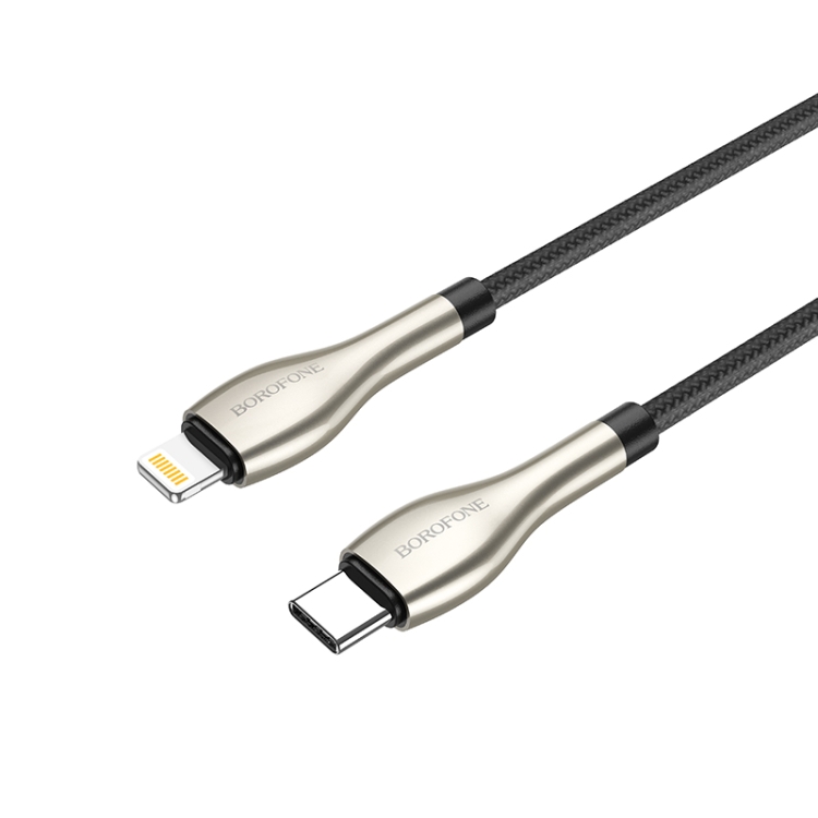 Borofone BU29 1.2m PD 20W Type-C to 8 Pin Exquisite Charging Data Cable(White) Borofone BU29 1.2m PD 20W Type-C to 8 Pin Exquisite Charging Data Cable(White)