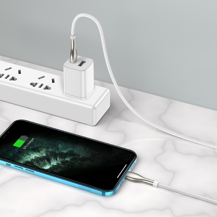 Borofone BU29 1.2m PD 20W Type-C to 8 Pin Exquisite Charging Data Cable(White) Borofone BU29 1.2m PD 20W Type-C to 8 Pin Exquisite Charging Data Cable(White)