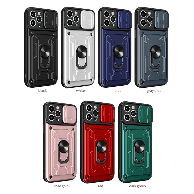 For iPhone 12 Pro Max Sliding Camshield Card Phone Case(Red) For iPhone 12 Pro Max Sliding Camshield Card Phone Case(Red)