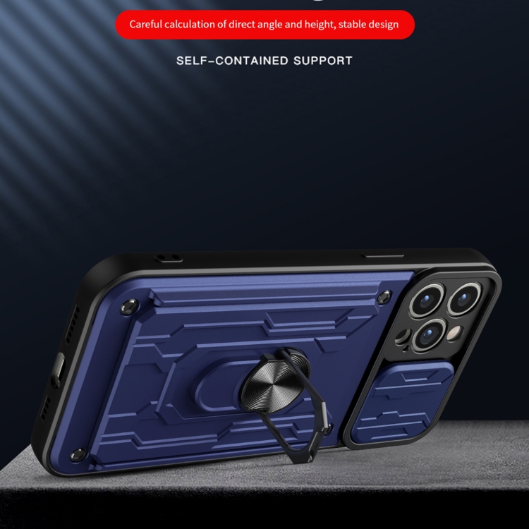 For iPhone 12 Pro Max Sliding Camshield Card Phone Case(Red) For iPhone 12 Pro Max Sliding Camshield Card Phone Case(Red)