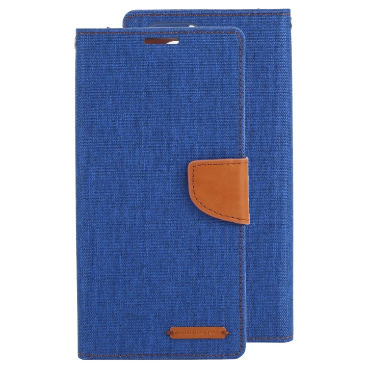 For Samsung Galaxy S22 Ultra 5G GOOSPERY CANVAS DIARY Canvas Texture Leather Phone Case(Blue) For Samsung Galaxy S22 Ultra 5G GOOSPERY CANVAS DIARY Canvas Texture Leather Phone Case(Blue)