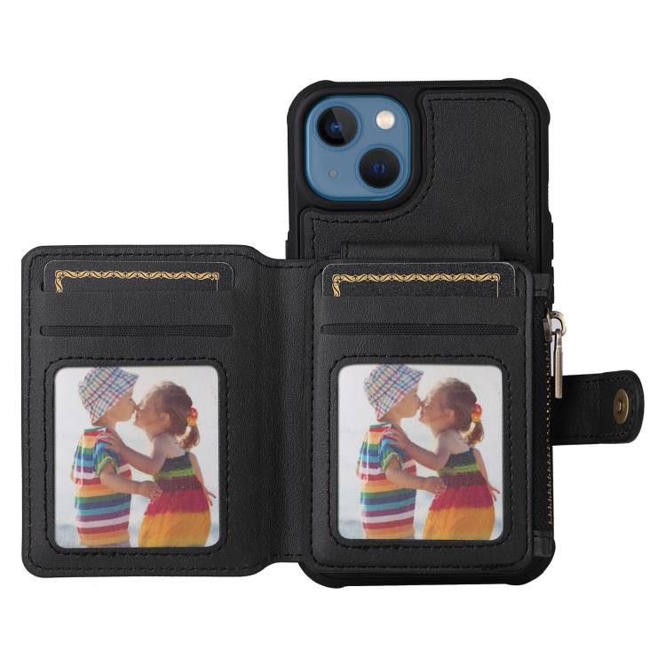 For iPhone 13 mini Zipper Shockproof Protective Phone Case (Black) For iPhone 13 mini Zipper Shockproof Protective Phone Case (Black)